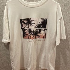 White Graphic Tshirt